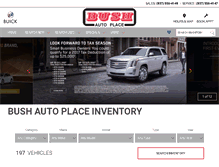Tablet Screenshot of bushauto.com